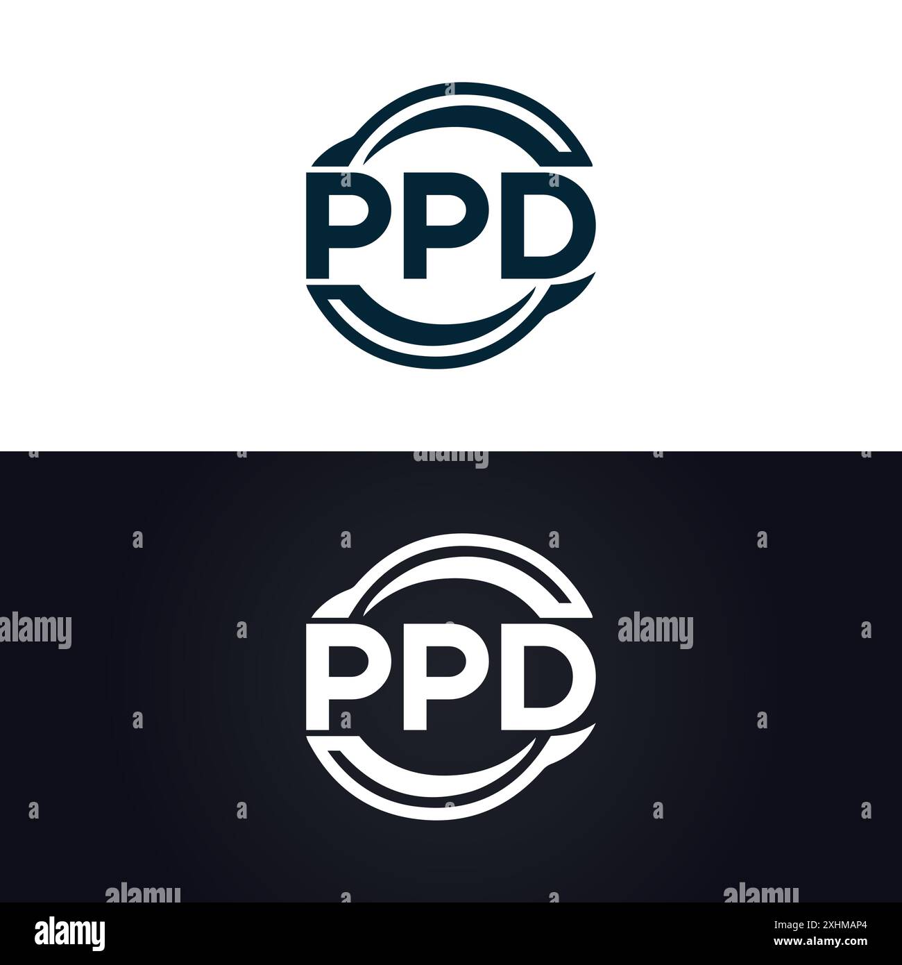 PPD Logo P P D Design White PPD Letter PPD P P D Letter Logo Design 