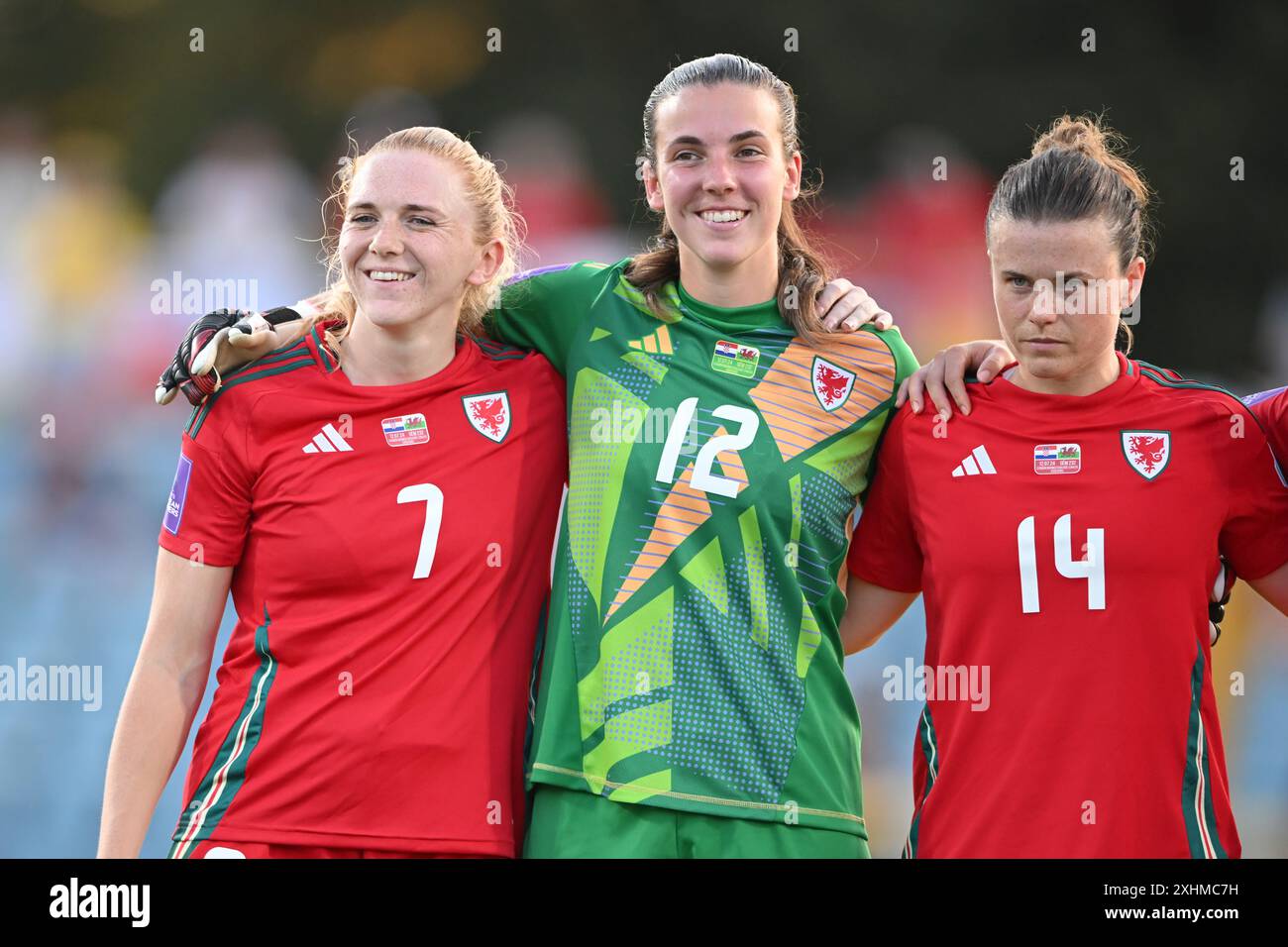 KARLOVAC, CROATIA 12 JULY 2024 Wales' Ceri Holland, Wales