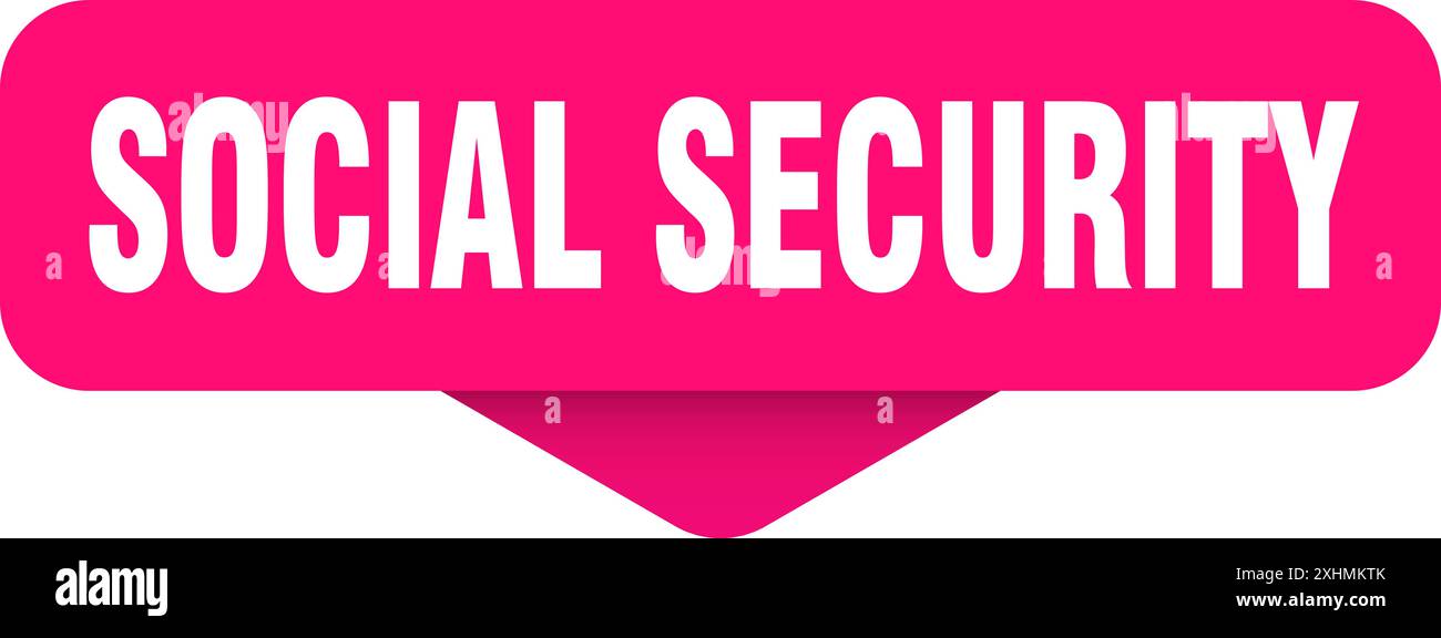social security sticker. social security sign on transparent background ...