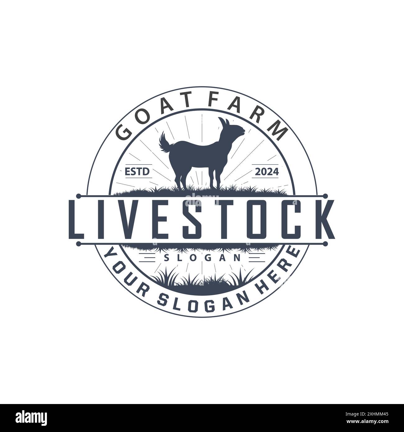 Butchery goat Stock Vector Images - Alamy