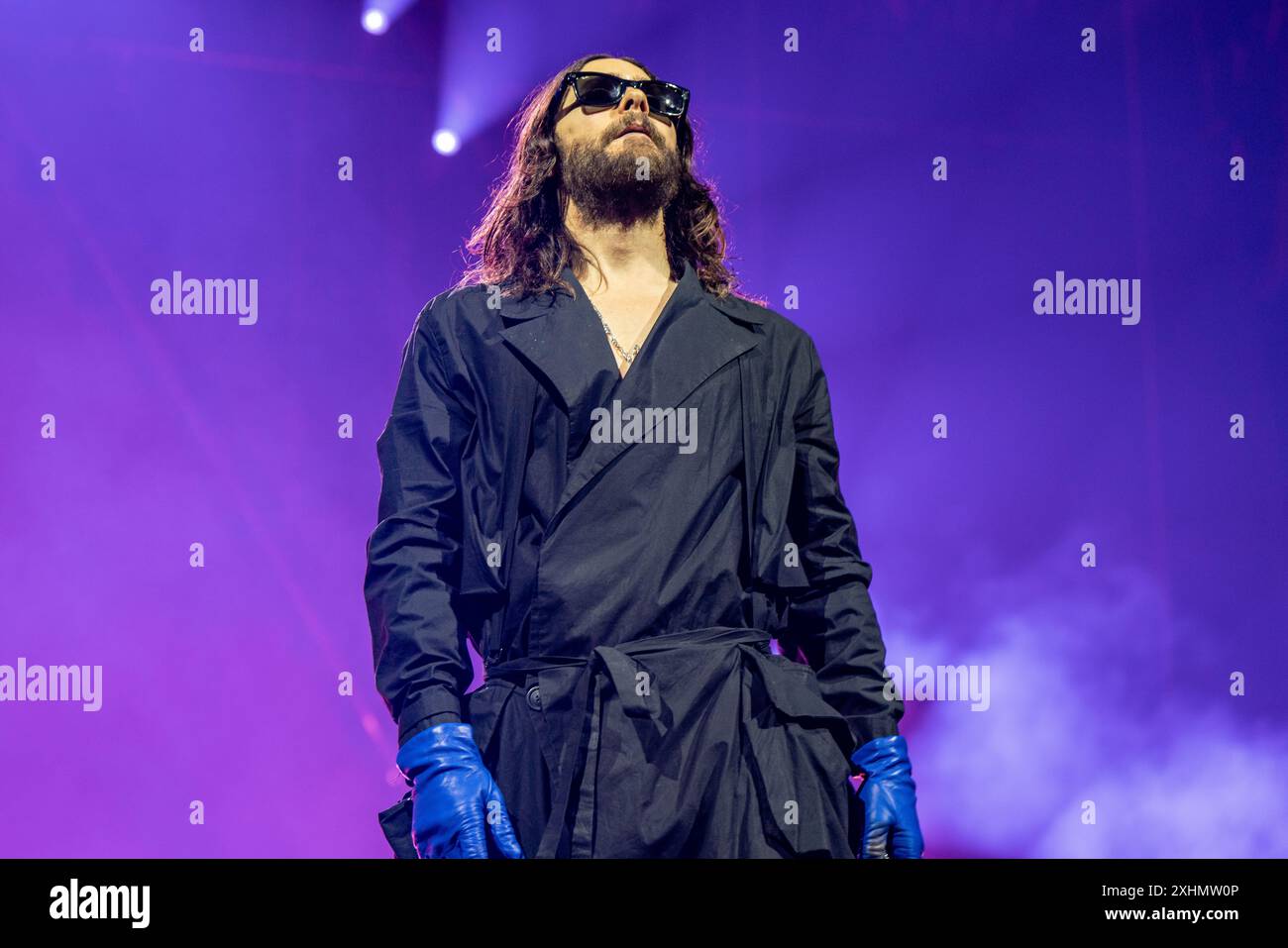Jared Leto of Thirty Seconds to Mars performs live on stage As part of ...