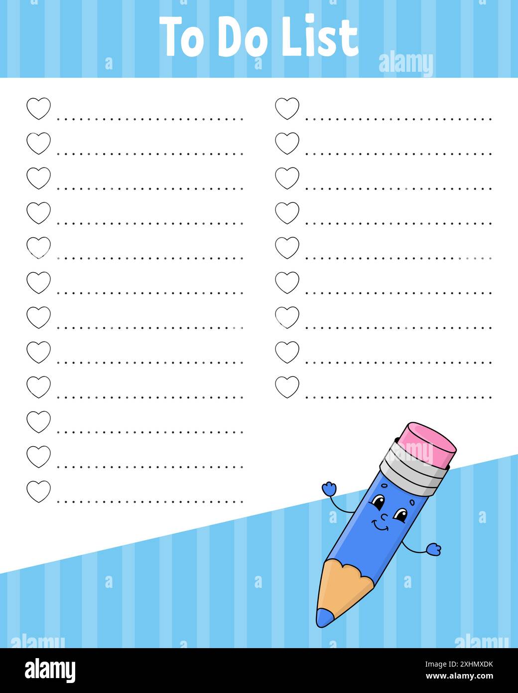 To do list. Printable template. Handwriting paper. Lined sheet. For diary, planner, checklist ...