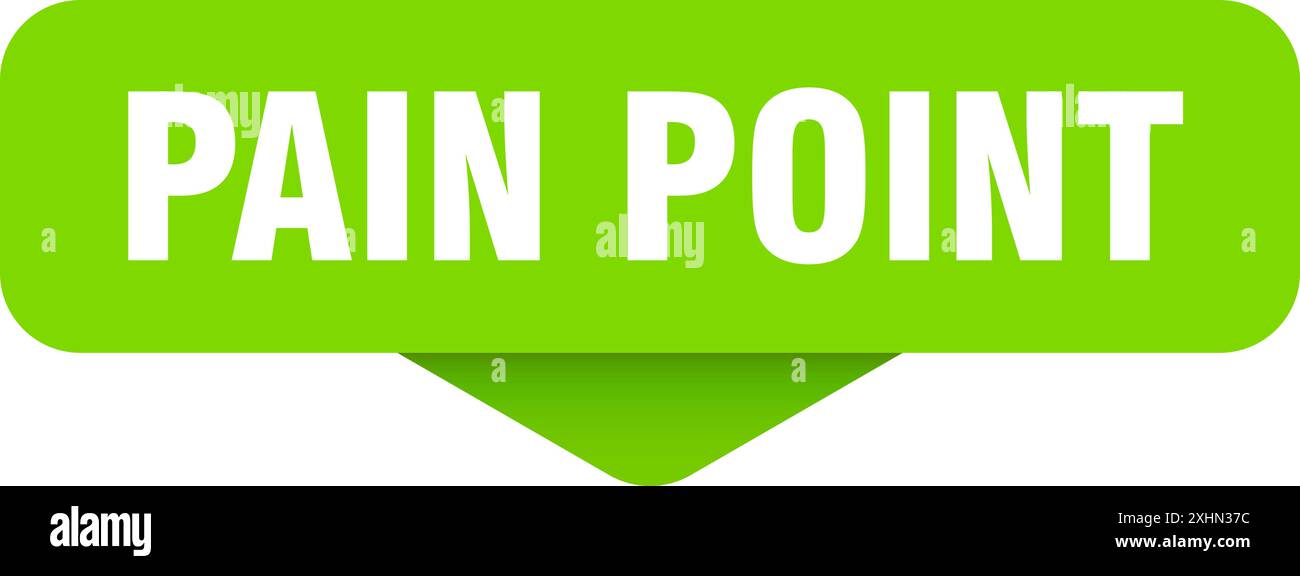 pain point sticker. pain point sign on transparent background ...