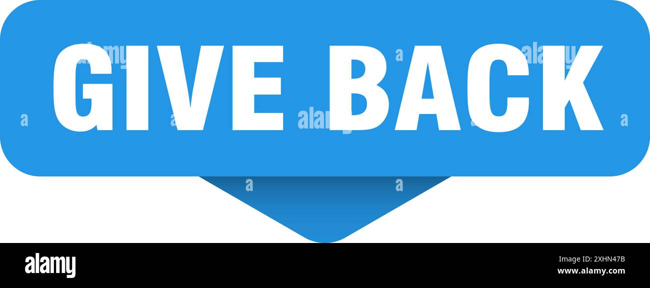give back sticker. give back sign on transparent background ...