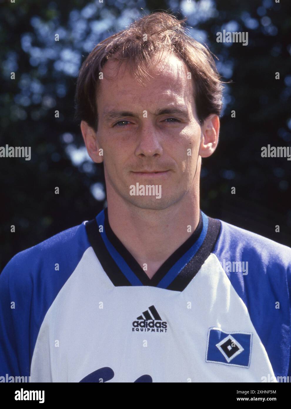 Hamburg, Deutschland. 15th July, 2024. firo : Football: Football: Archive photos, archive photo, archive images, 1. Bundesliga 1994/1995, 94/95 94/95, men, men, 1. Bundesliga Hamburg HSV Hamburg Hamburg Hamburg HSV Hamburg Hamburg photo session Jurgen Hartmann half figure portraits Credit: dpa/Alamy Live News Stock Photo