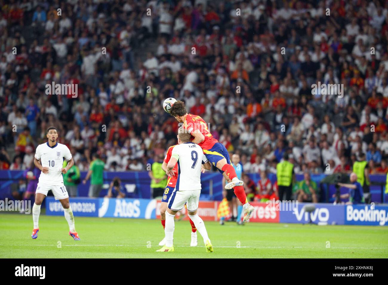 Berlin, Germany, 14, July, 2024. Robin Le Normand in action during the