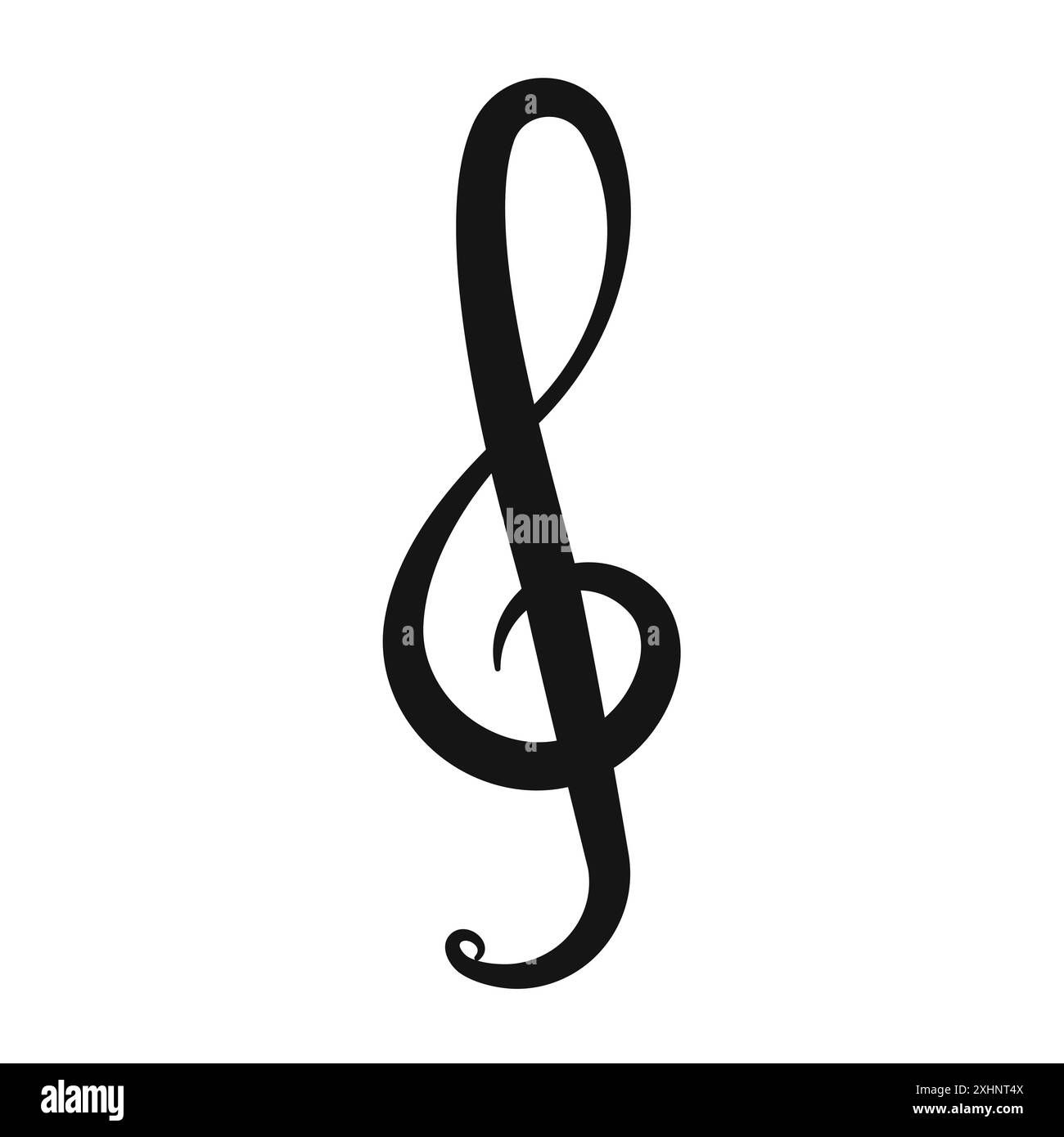 alto clef icon Black line art vector in black and white outline set collection sign Stock Vector