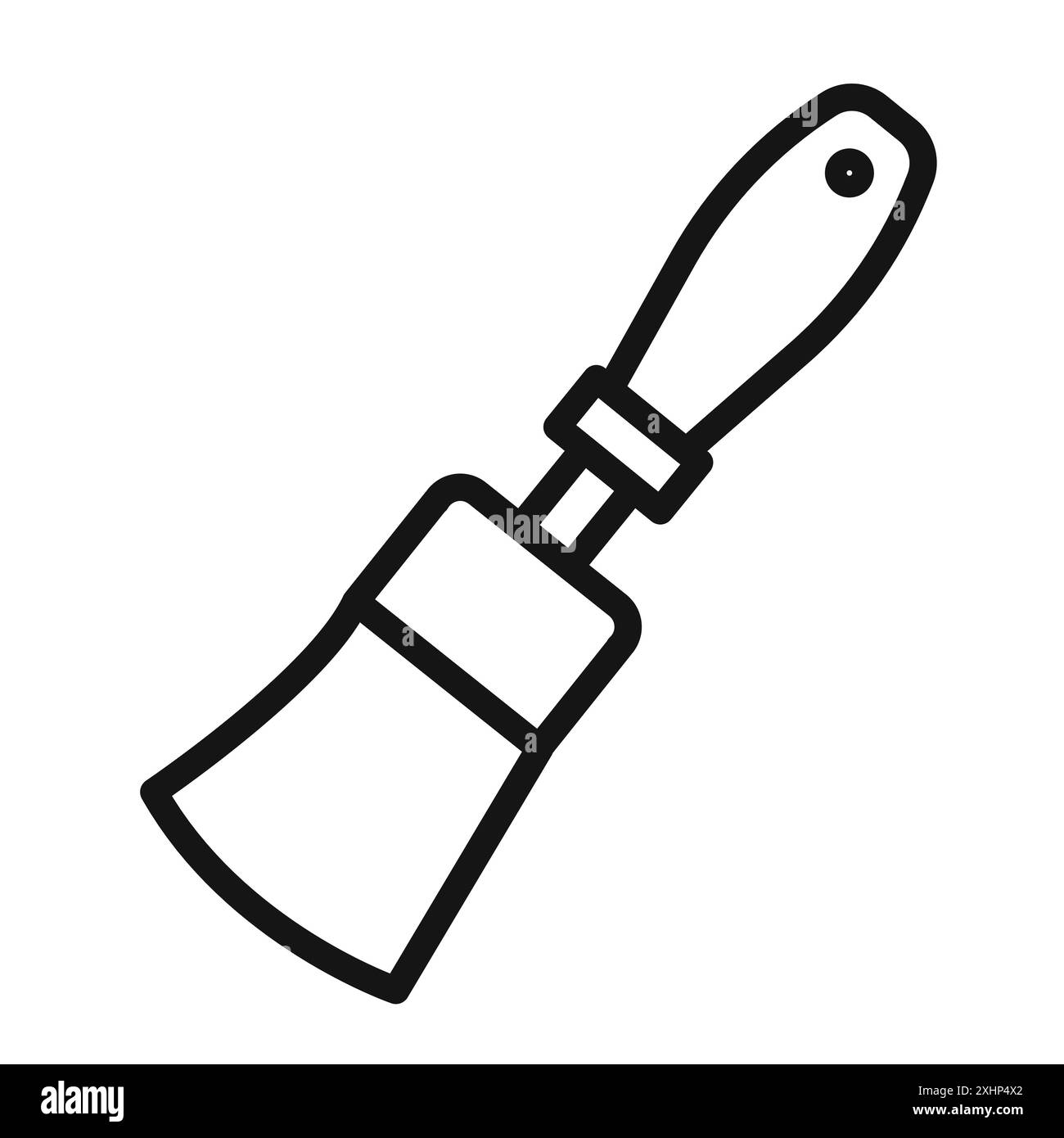 paint brush icon Black line art vector in black and white outline set ...