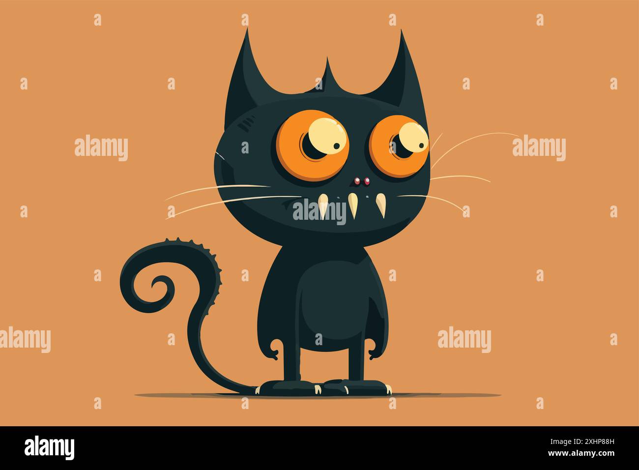 Cat monster vector illustration Stock Vector