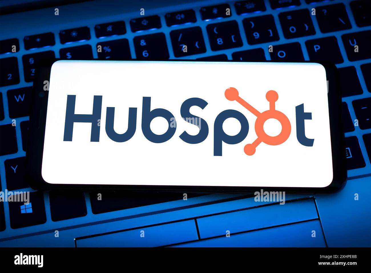 HubSpot Marketing, Sales, and Service Software Stock Photo