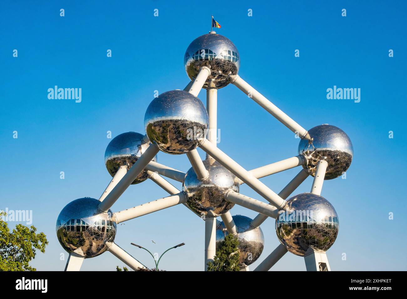 Belgium, Brussels North, the Atomium, erected for the 1958 Universal ...