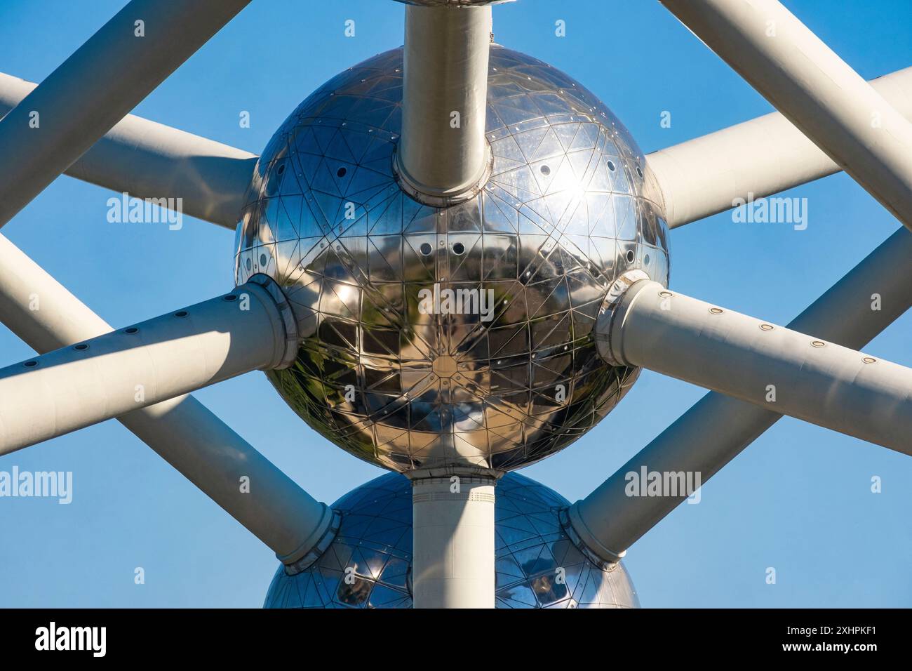Belgium, Brussels North, the Atomium, erected for the 1958 Universal ...