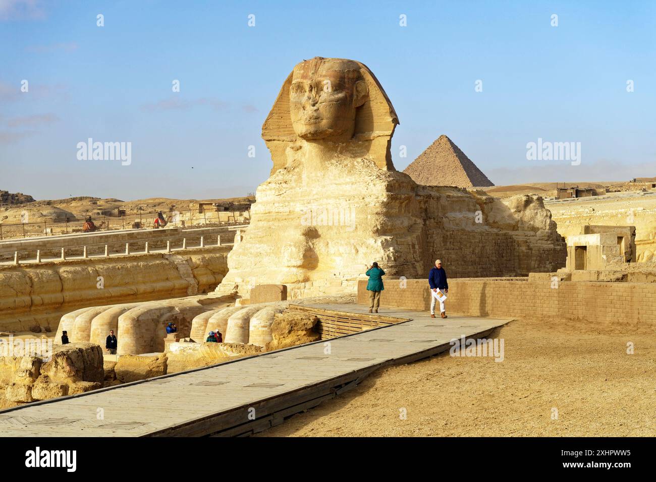 Egypt, Cairo, Giza, listed as World Heritage by UNESCO, the Sphinx in ...