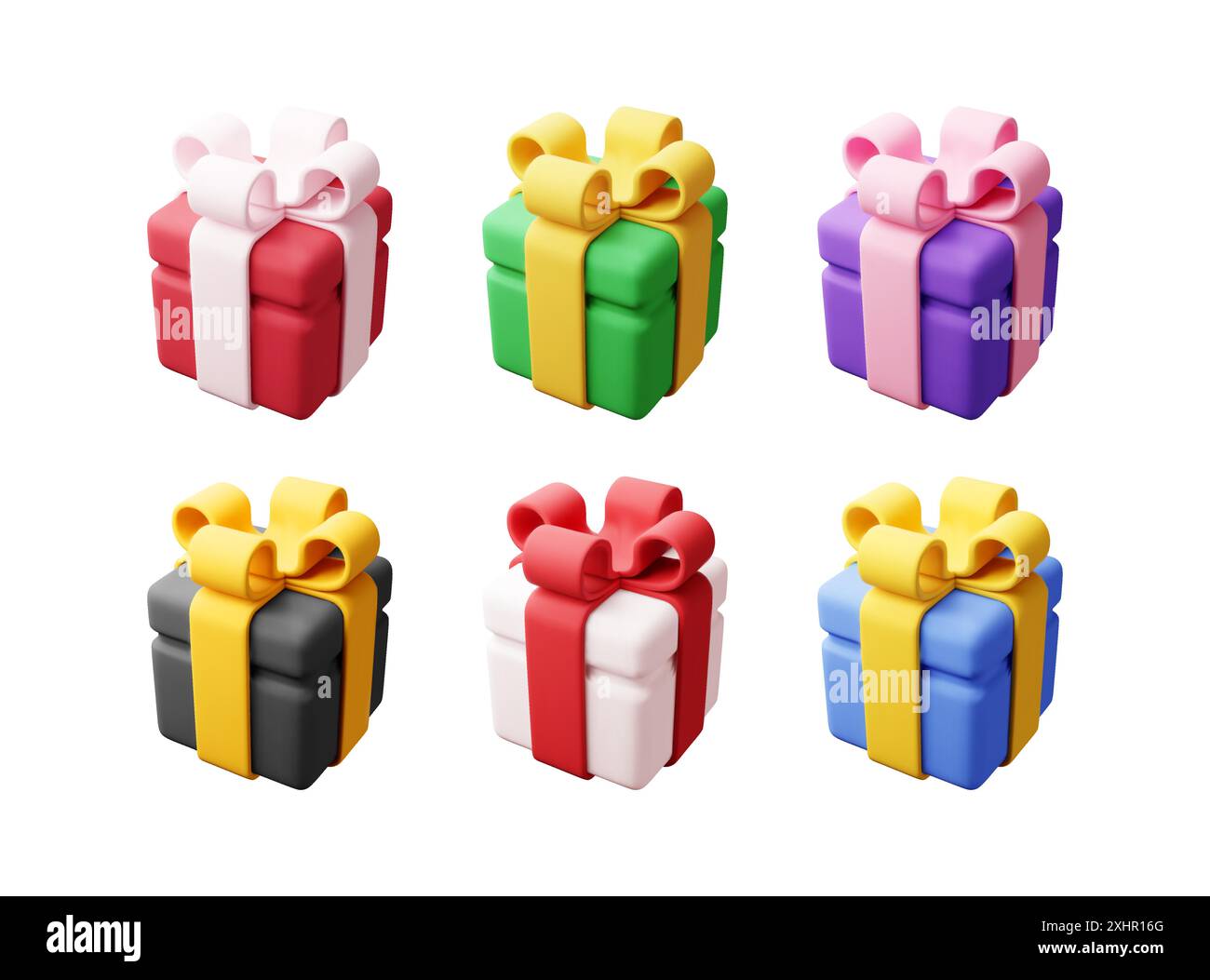3D gift box set isolated Stock Vector Image & Art - Alamy