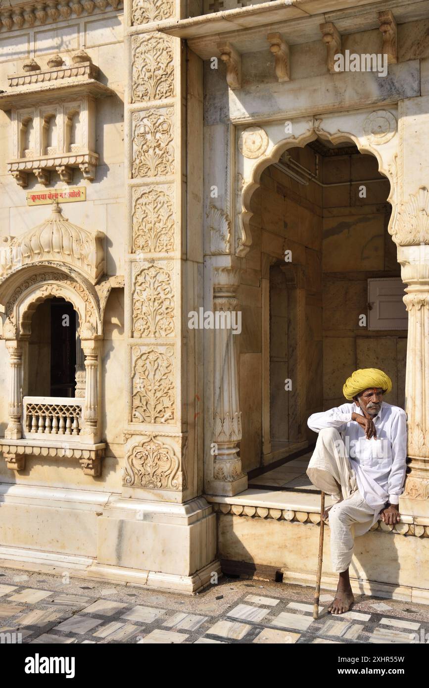 India, Rajasthan, Bikaner region, Deshnoke, Karni Mata Temple also ...