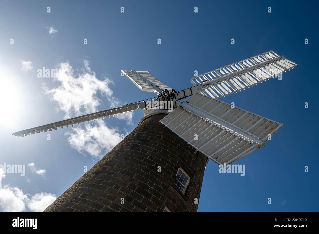 The Callington Mill was built in 1837 in Oatlands, Tasmania, Australia.  The 15 metres high mill was built by English-born John Vincent based Stock Photo