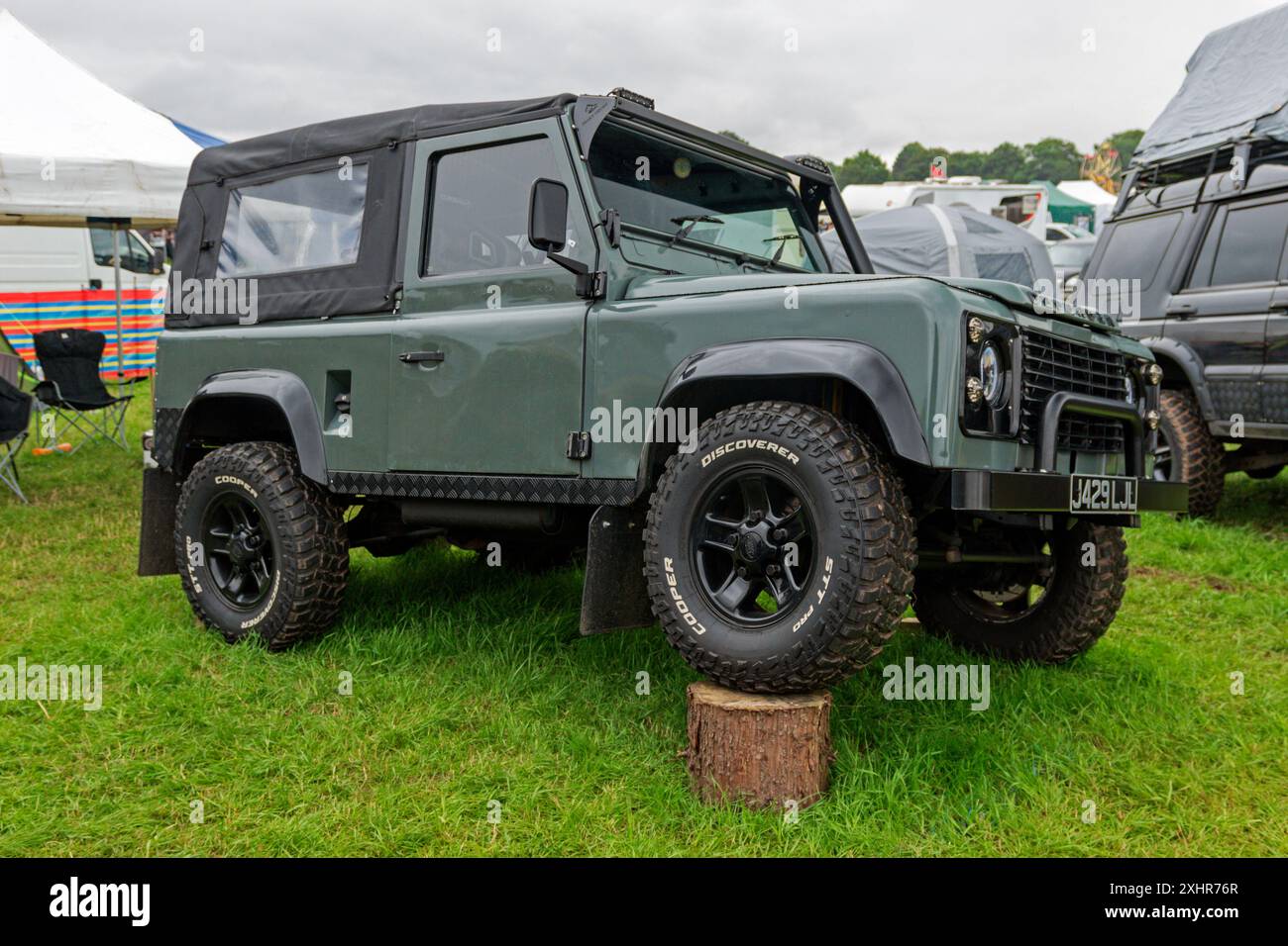 Land Rover Defender. Cheshire Steam Fair 2024 Stock Photo - Alamy