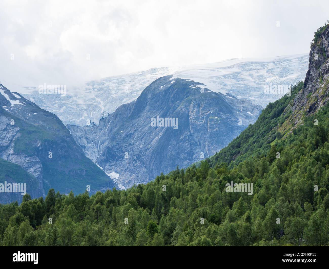 Glacier near Tungestølen, Norway Stock Photo