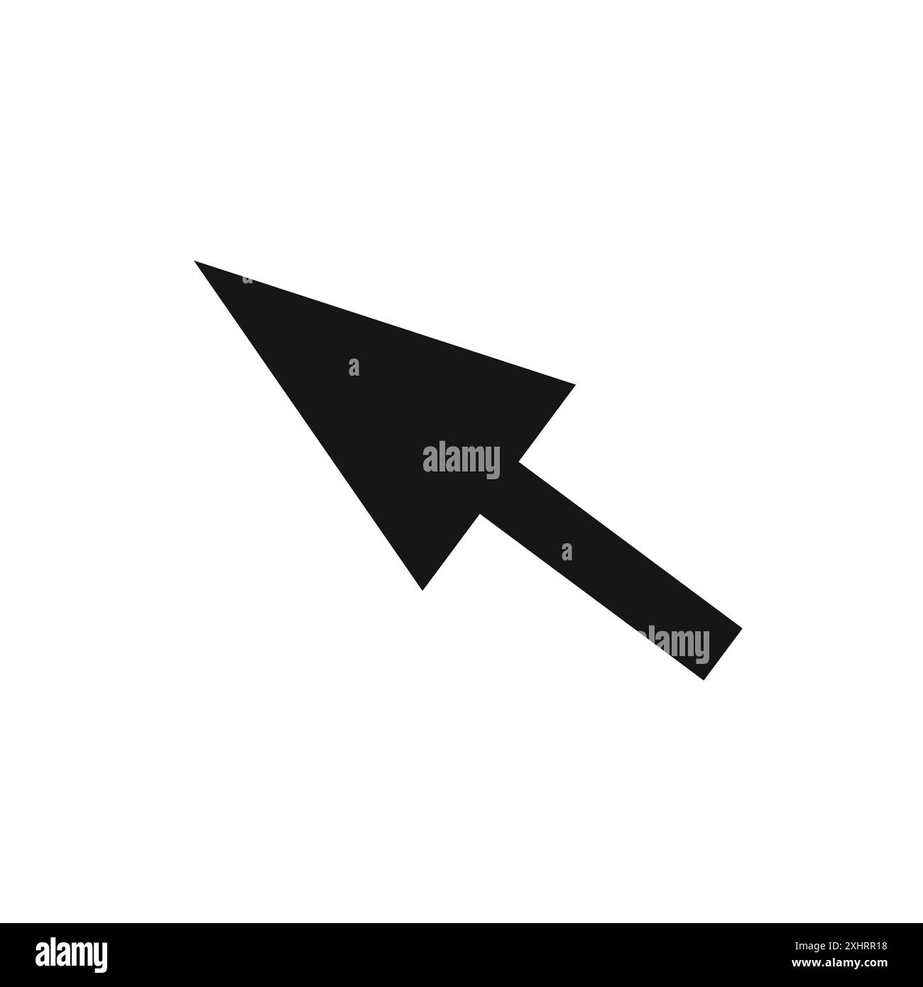 Cursor icon Black line art vector in black and white outline set ...