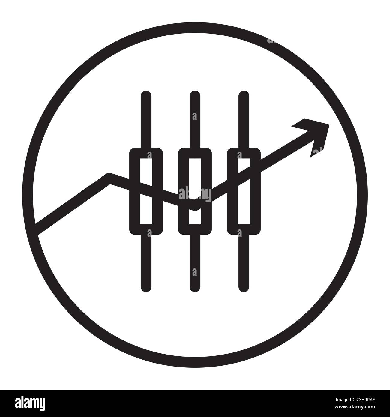 Forex stock market icon Black line art vector in black and white ...