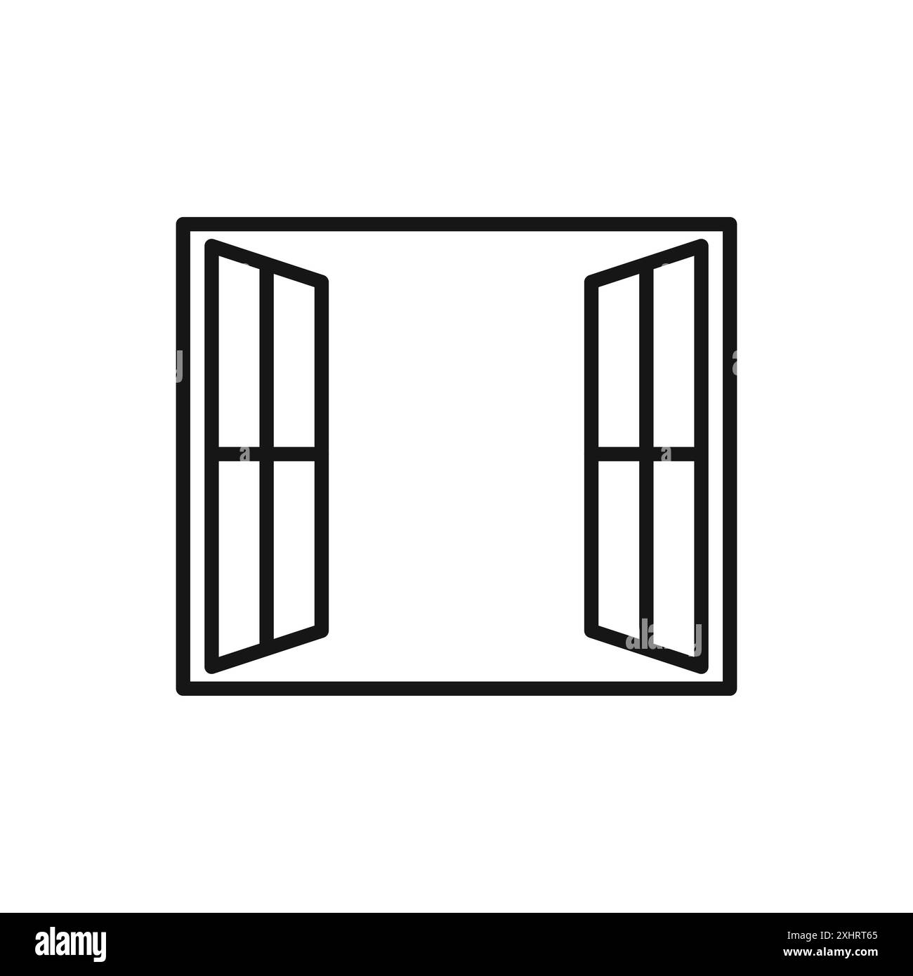 Open windows modern Black and White Stock Photos & Images - Alamy