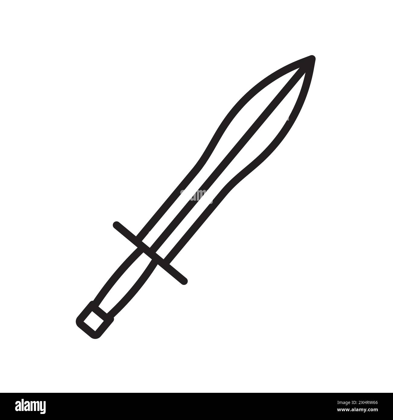 Xifos icon Black line art vector in black and white outline set ...