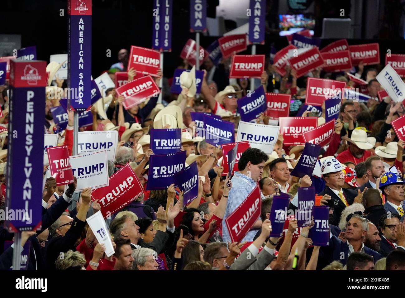 Milwaukee, United States. 15th July, 2024. Georgia Delegates during the ...