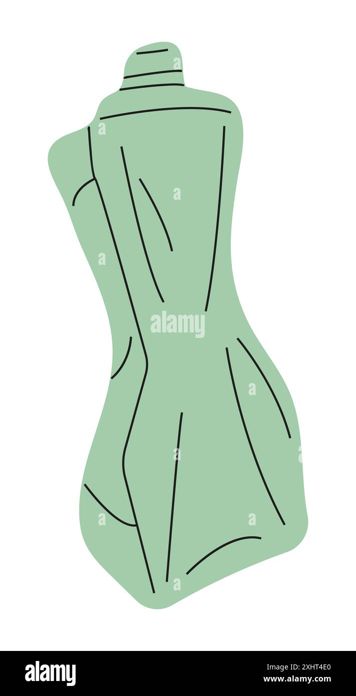 depicting plastic waste, including crumpled and squeezed containers and ...