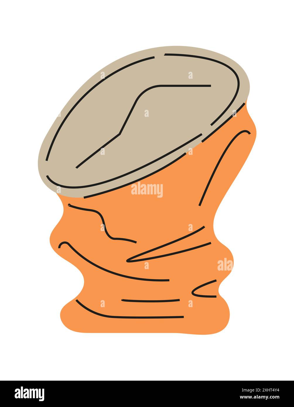 depicting plastic waste, including crumpled and squeezed containers and ...