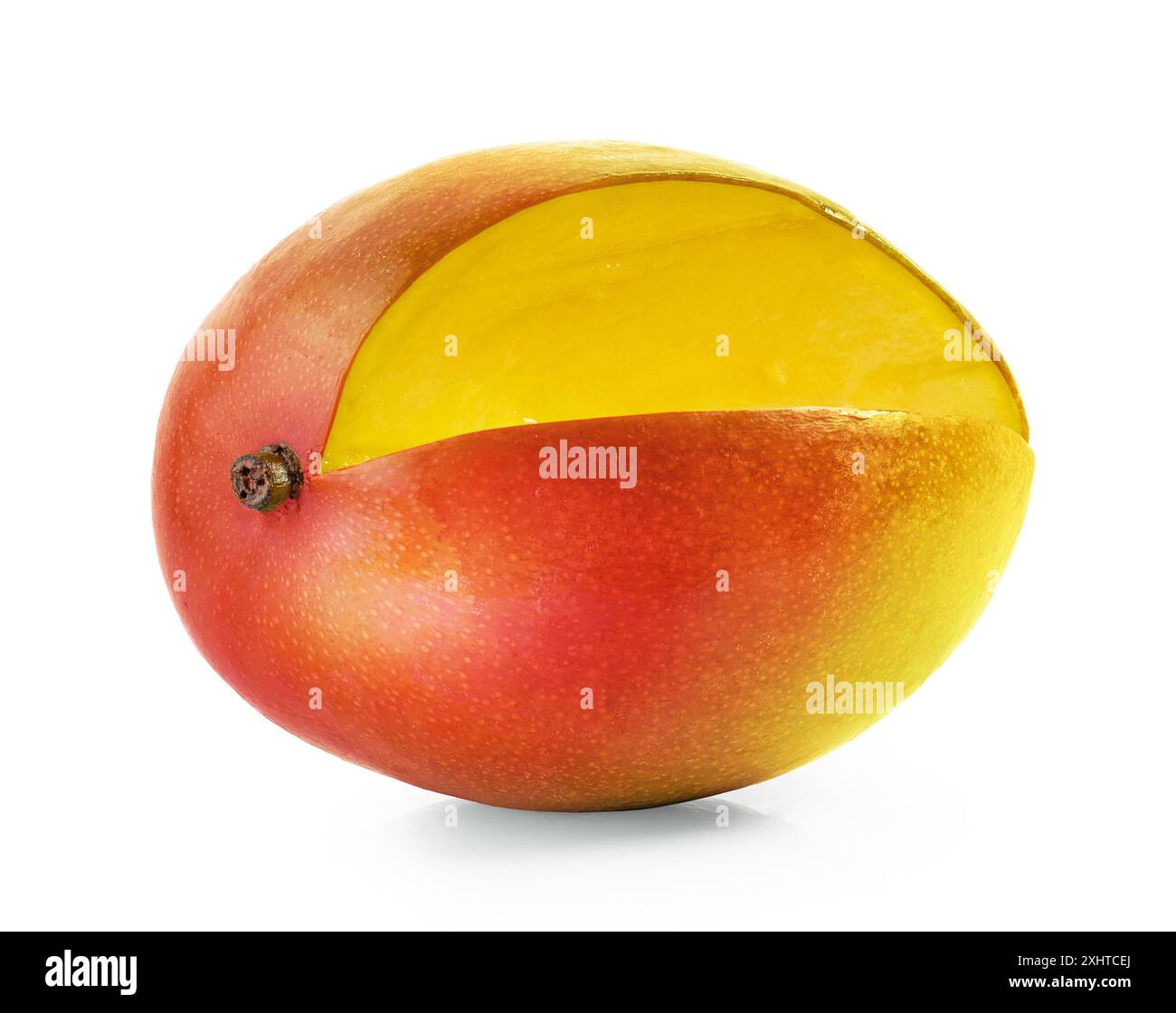 fresh ripe mango isolated on white background Stock Photo