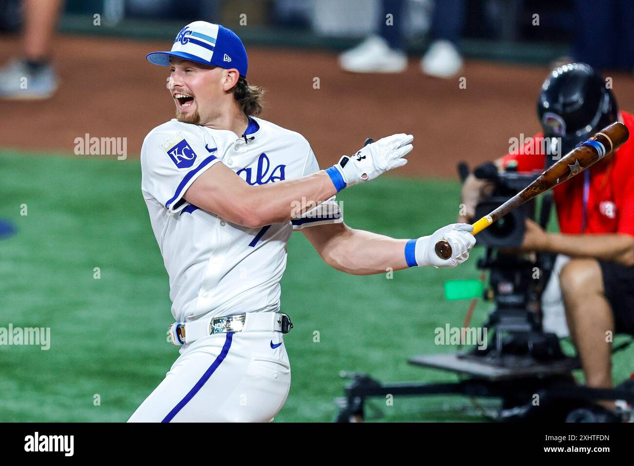 Arlington, United States. 15th July, 2024. Kansas City Royals shortstop