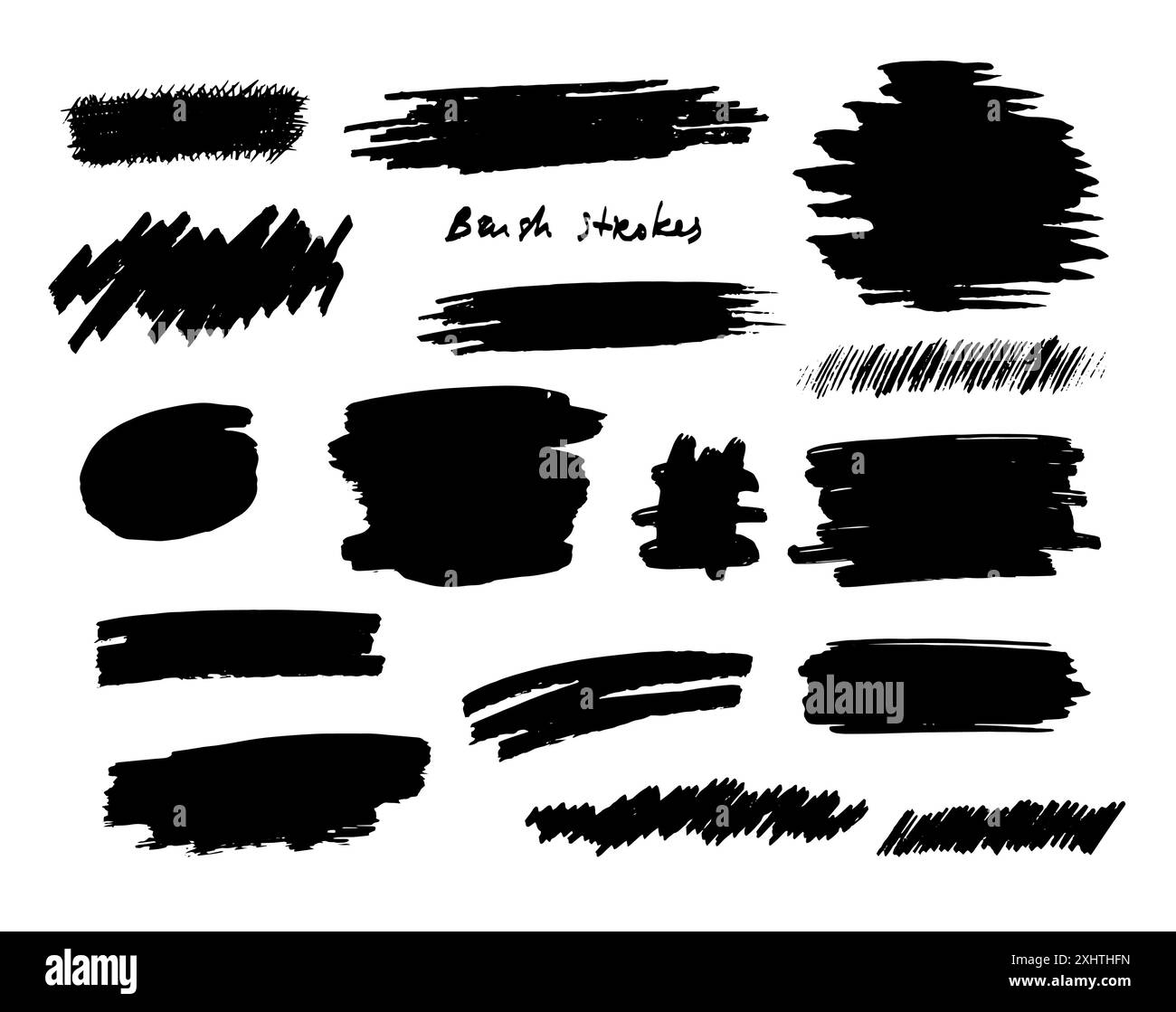Cute paper notes for daily planner bullet journal hand drawn vector