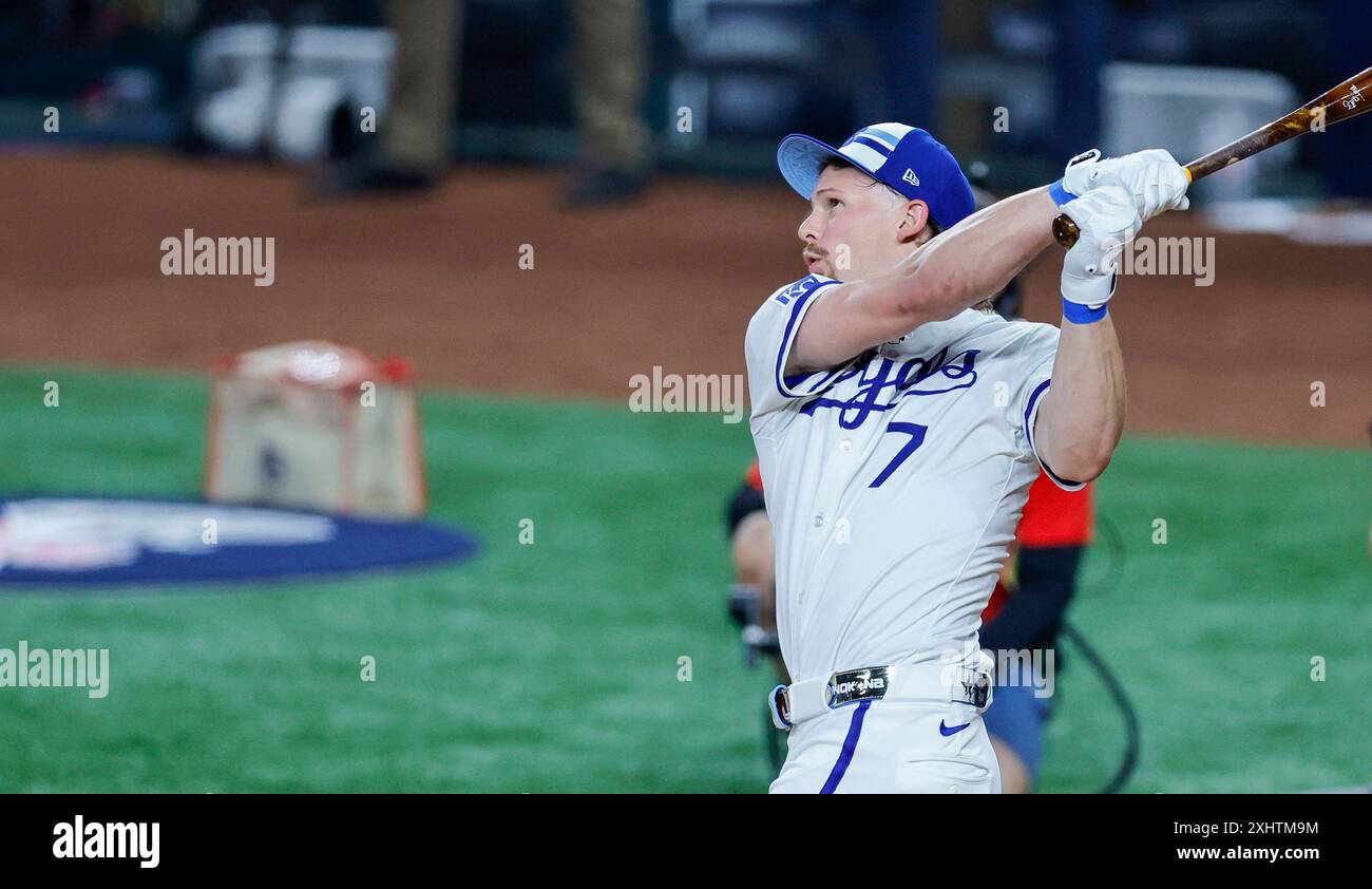 Arlington, United States. 15th July, 2024. Kansas City Royals shortstop