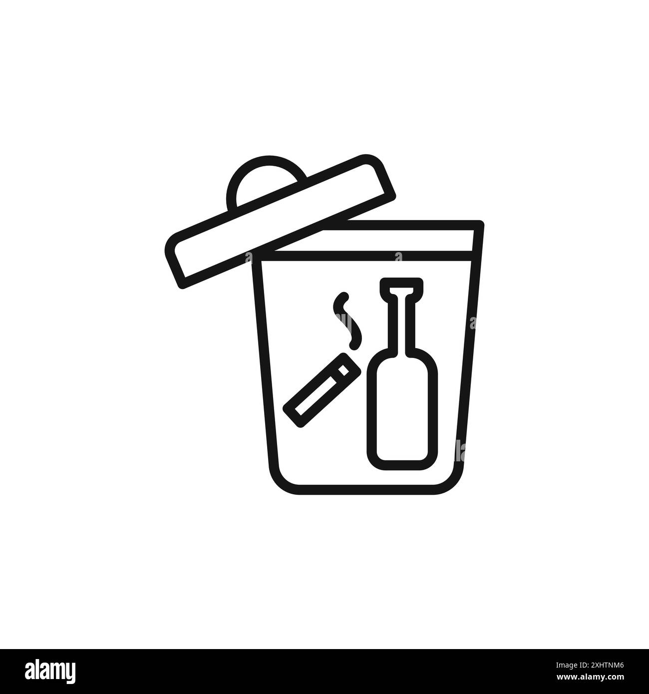 Bad habits vector vectors hi-res stock photography and images - Alamy