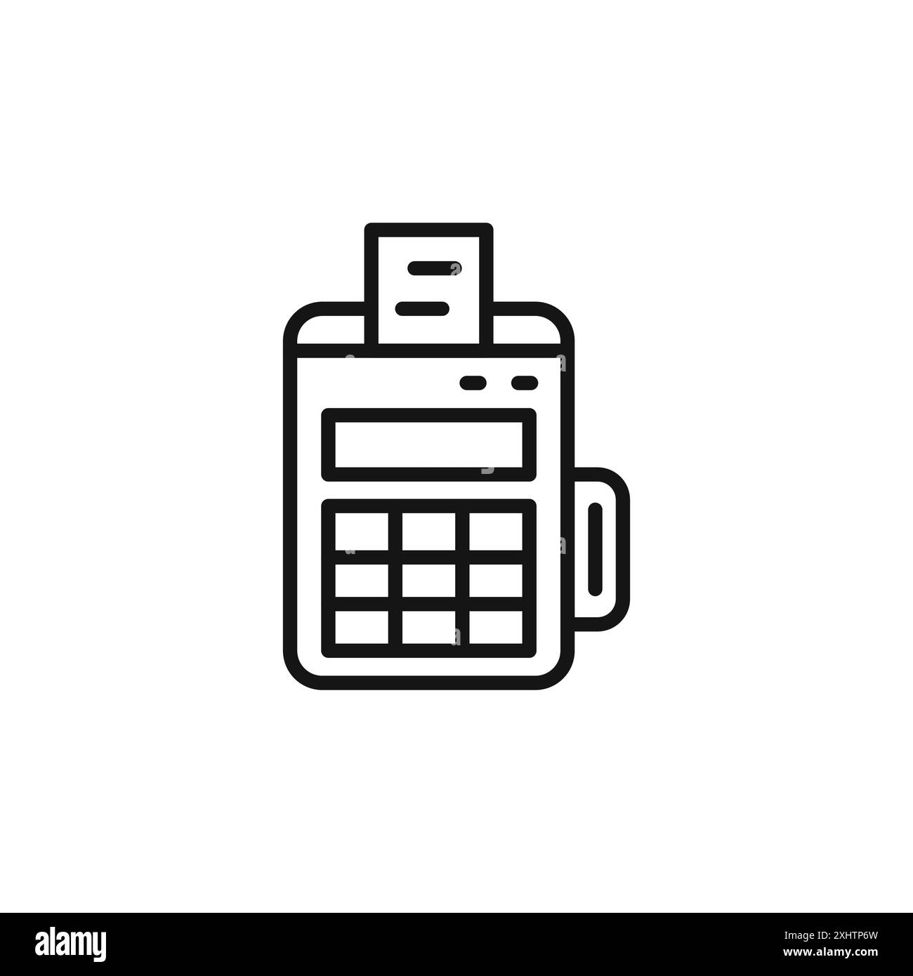 pos terminal icon outline collection or set in black and white Stock ...