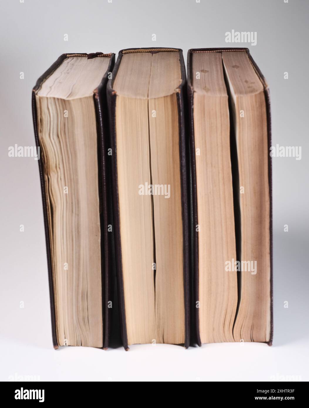 old books isolated on white Stock Photo
