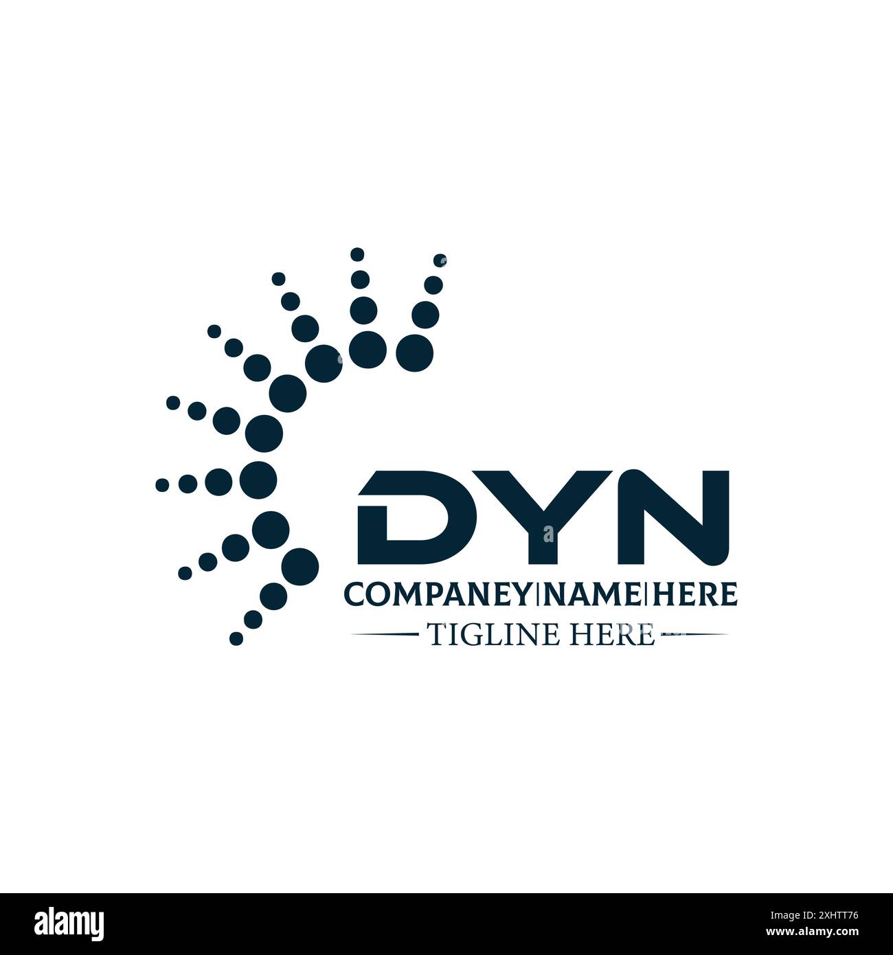 DYN logo. D Y N design. White DYN letter. DYN, D Y N letter logo design ...