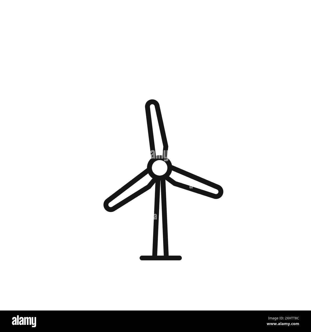 Wind turbine icon in Black and White Stock Photos & Images - Alamy
