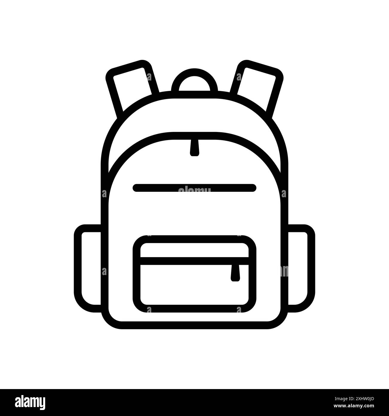 school bag icon vector design template in white background Stock Vector