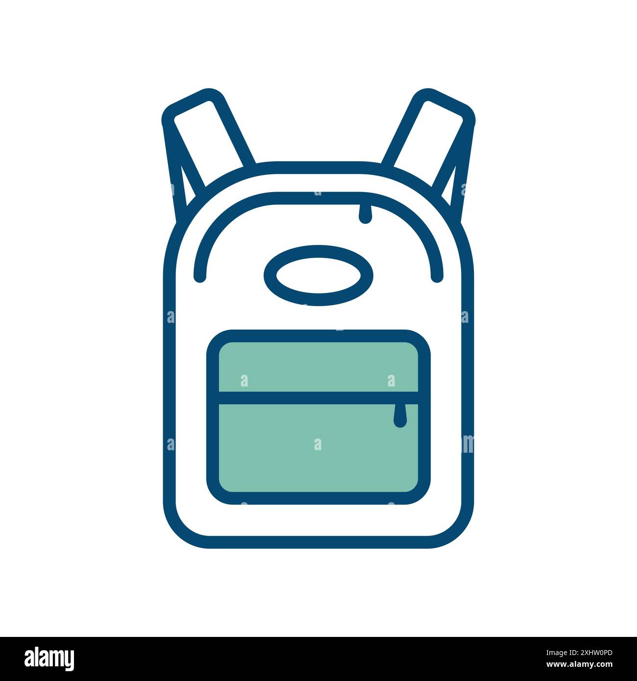 school bag icon vector design template in white background Stock Vector