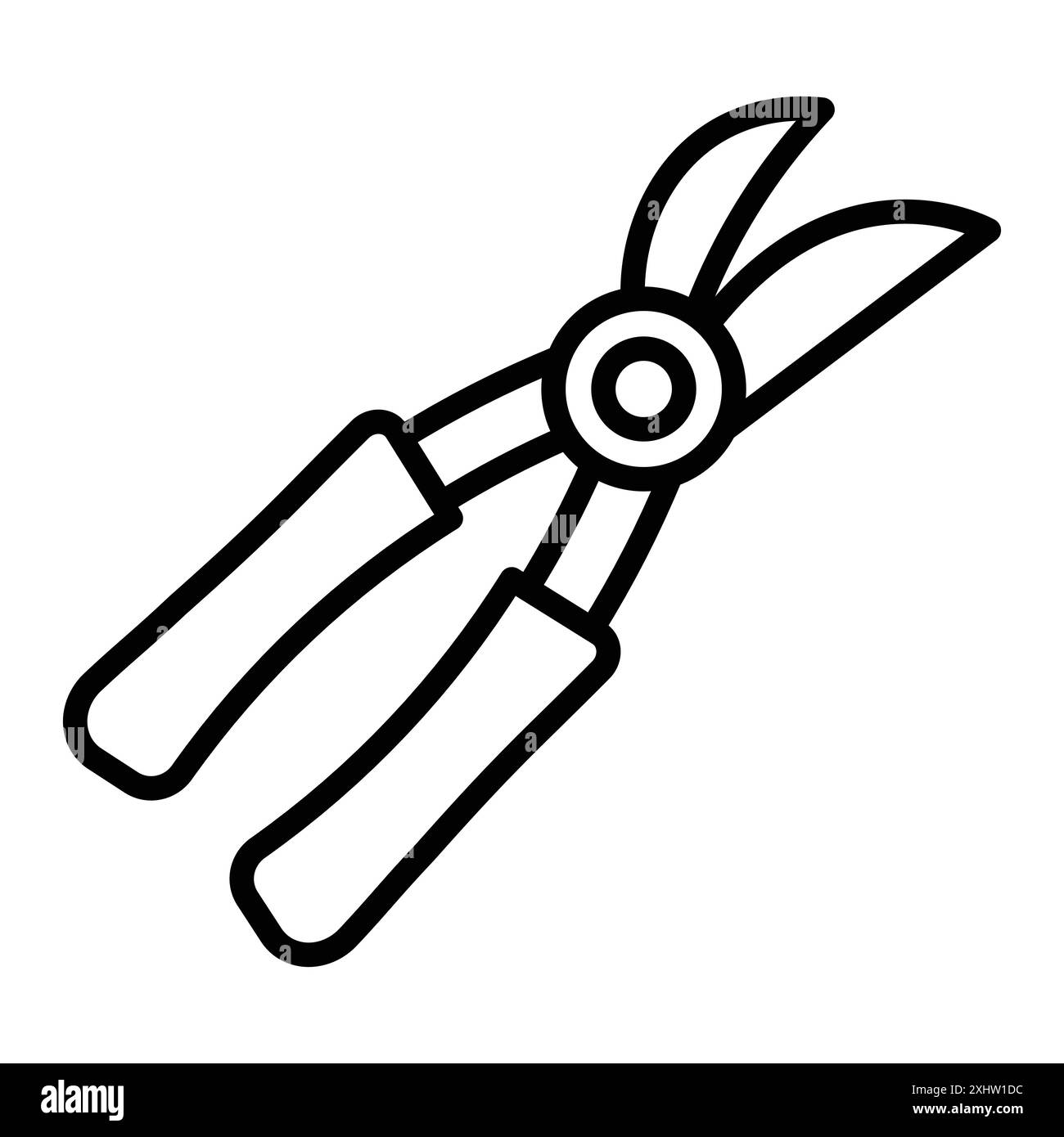 pruner icon linear logo mark set collection in black and white for web Stock Vector