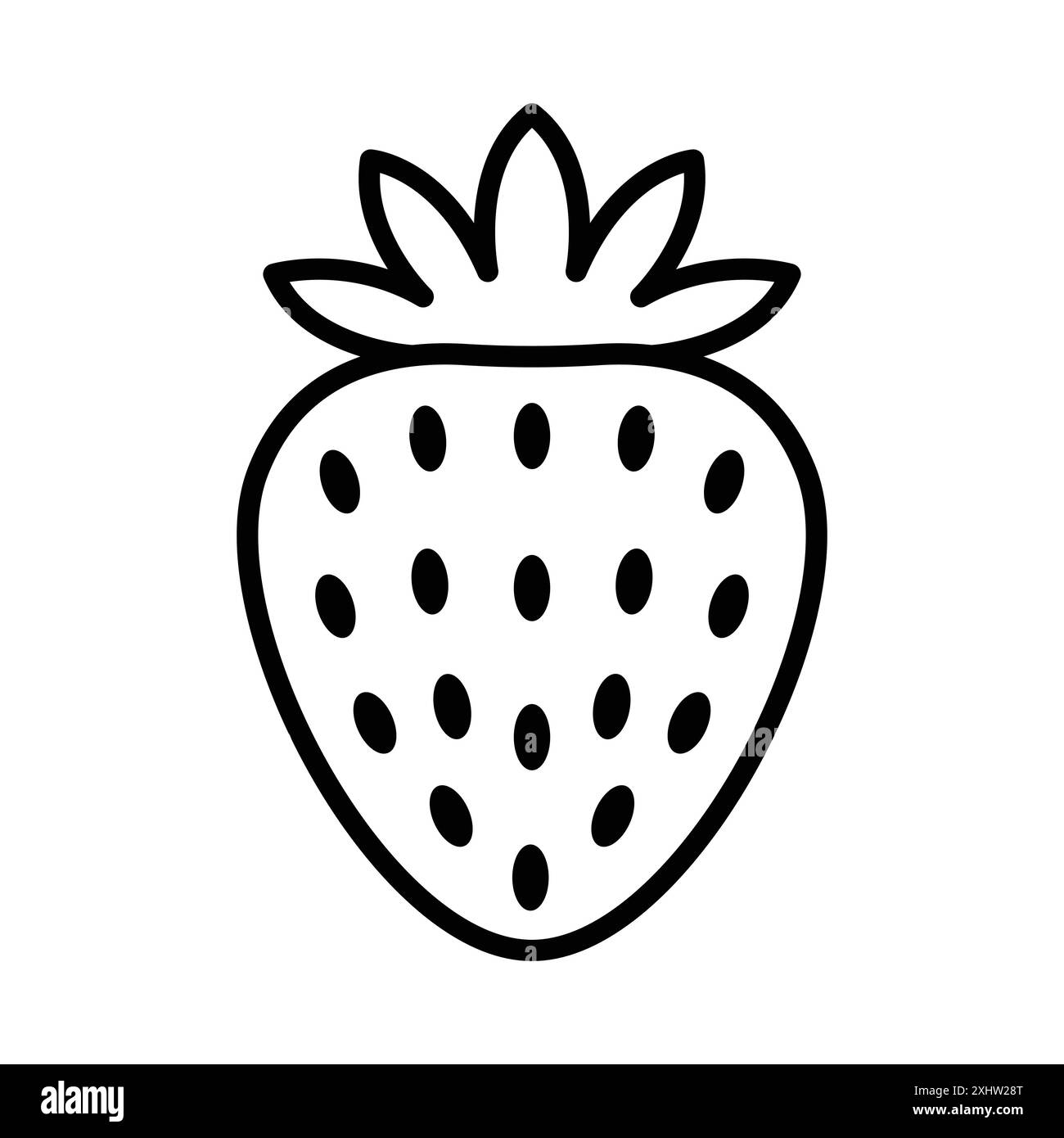 strawberry icon vector design template in white background Stock Vector ...