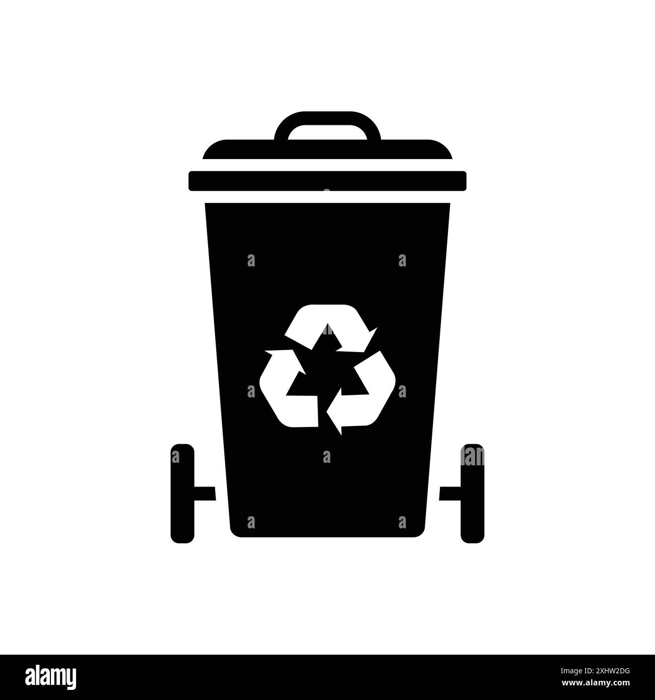 trash can icon vector design template in white background Stock Vector