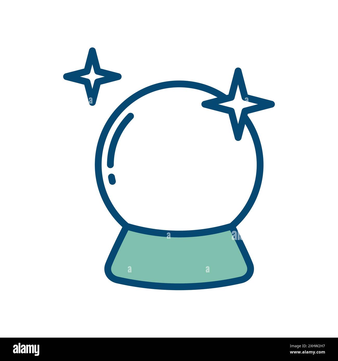 magic ball icon vector design template in white background Stock Vector