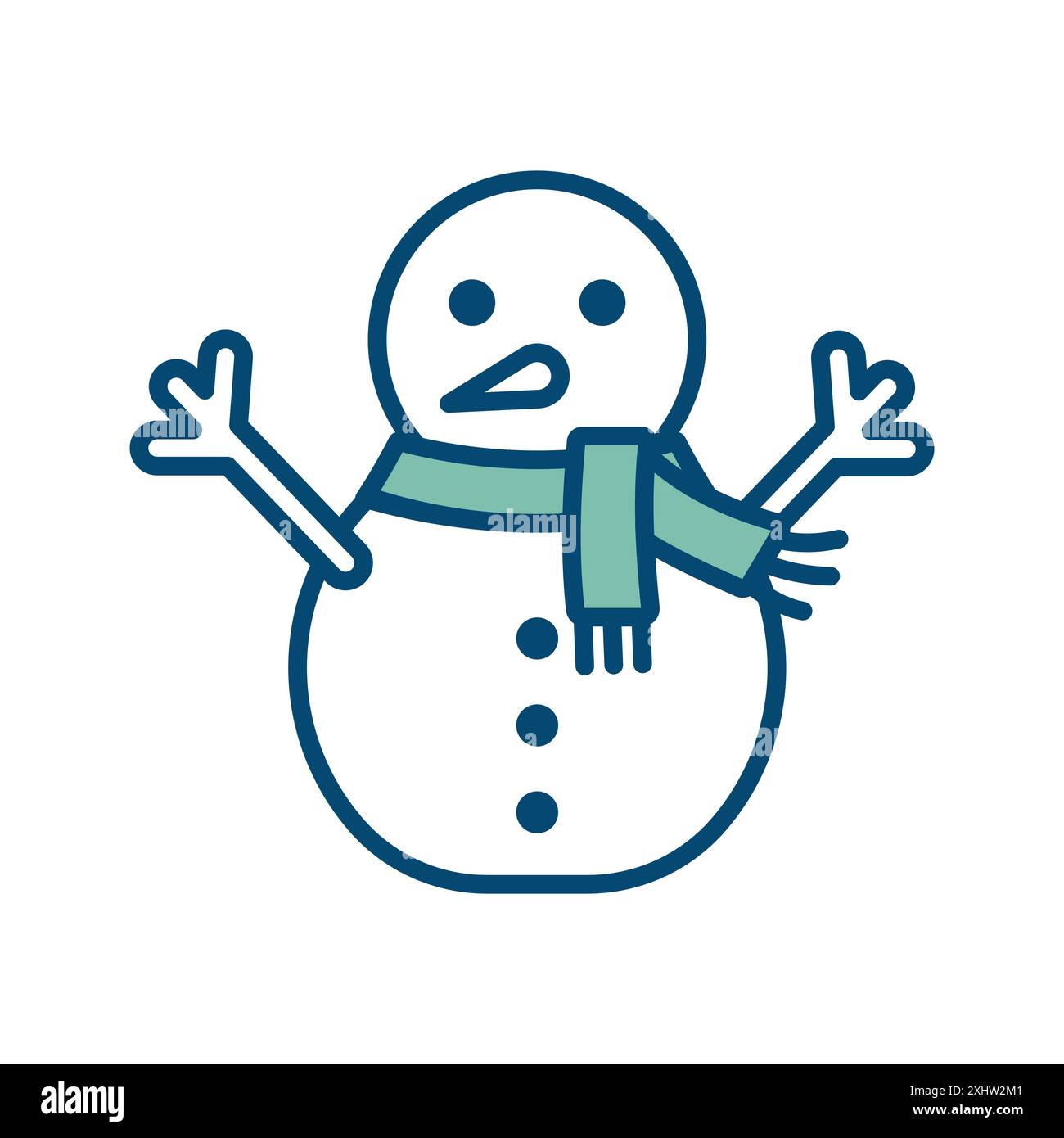 snowman icon vector design template in white background Stock Vector ...