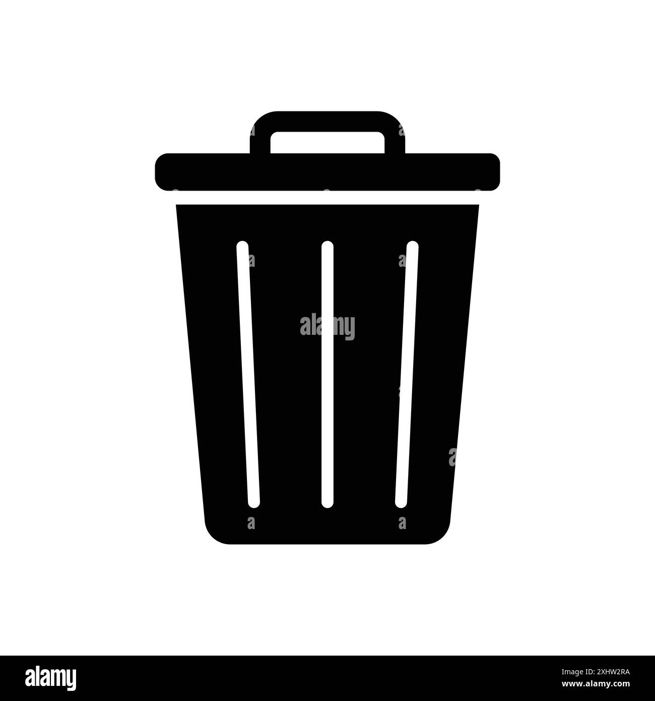 trash can icon vector design template in white background Stock Vector