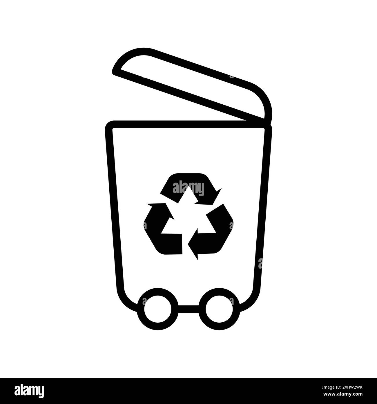 trash can icon vector design template in white background Stock Vector ...