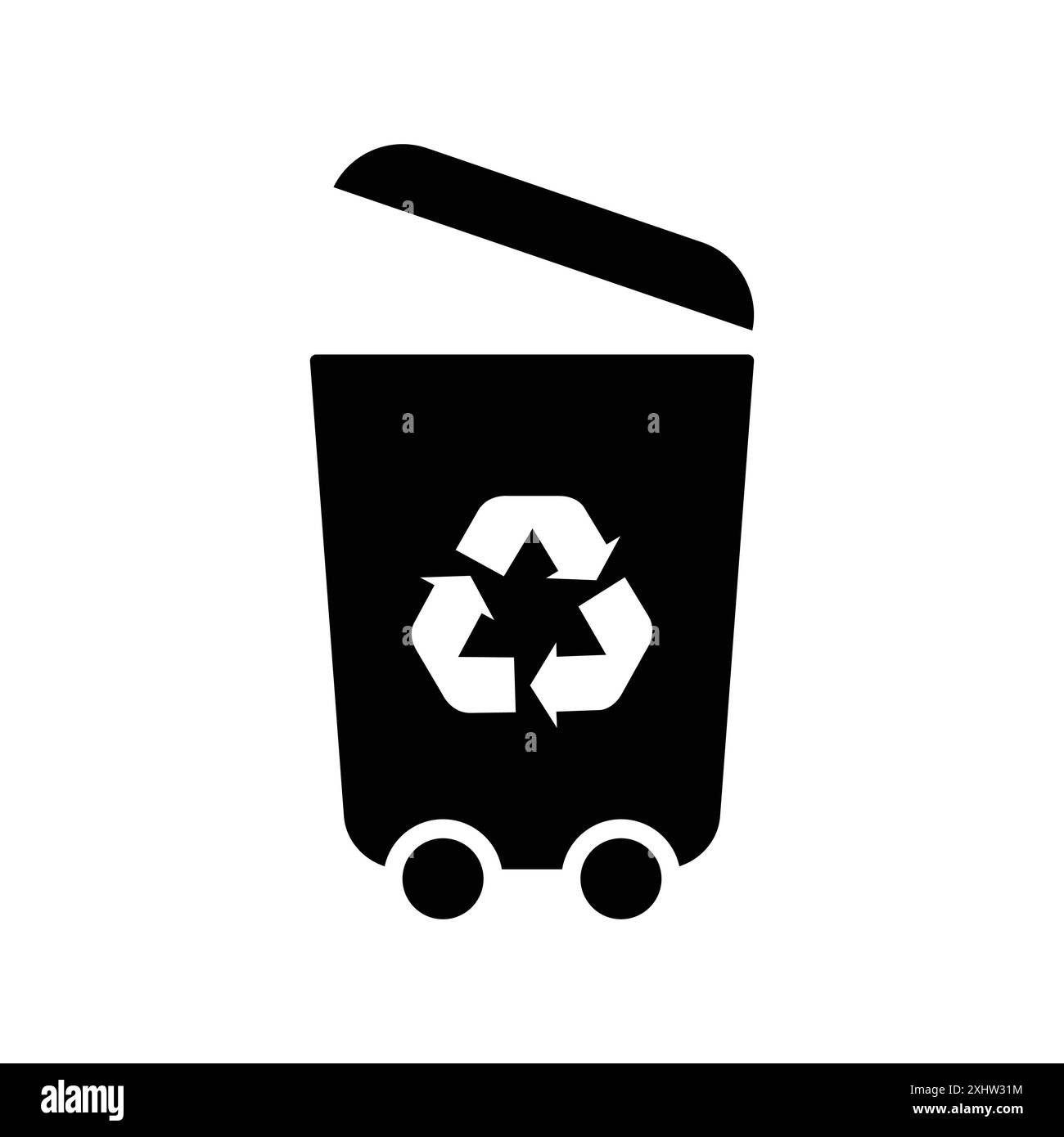 trash can icon vector design template in white background Stock Vector