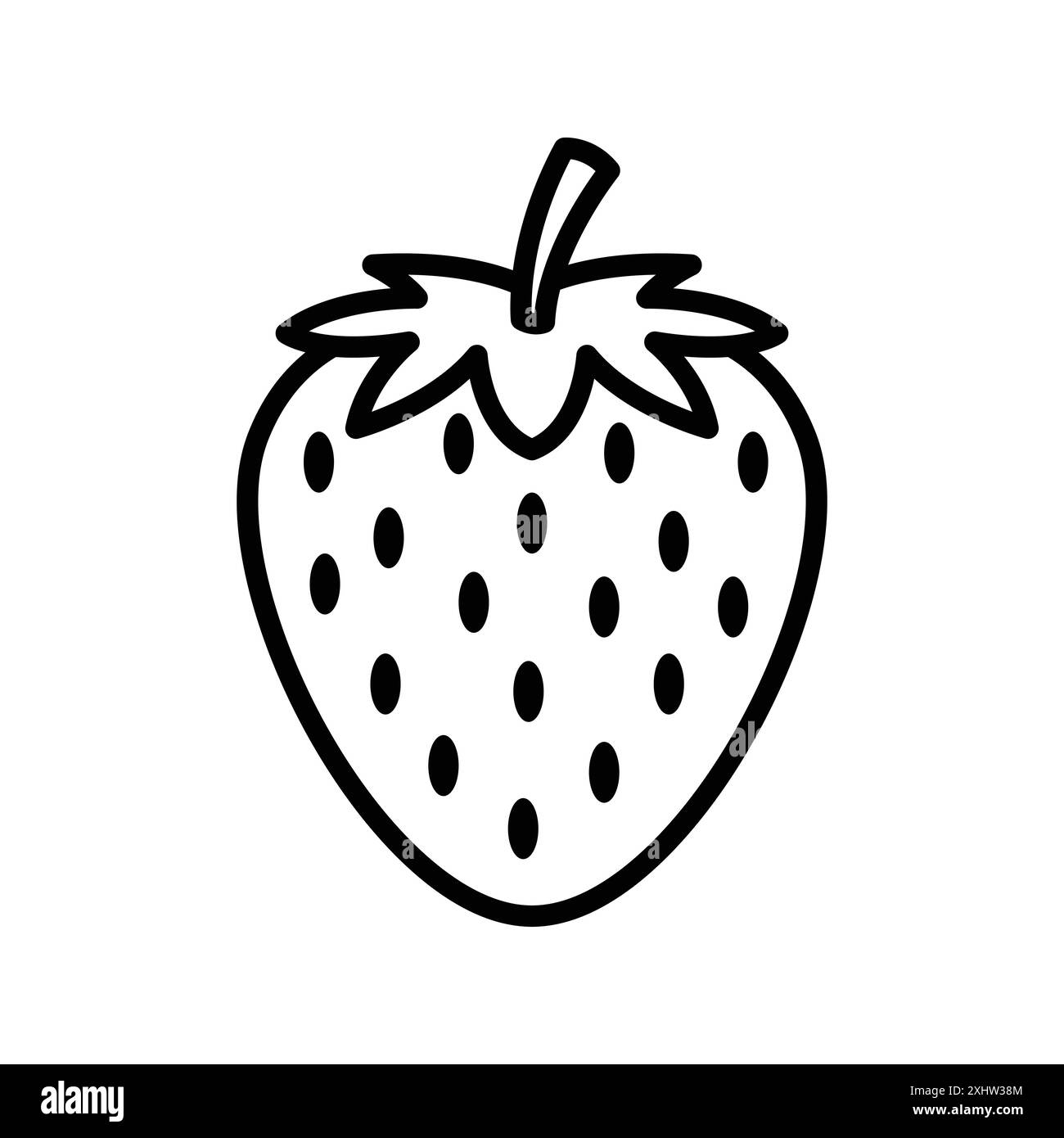strawberry icon vector design template in white background Stock Vector ...