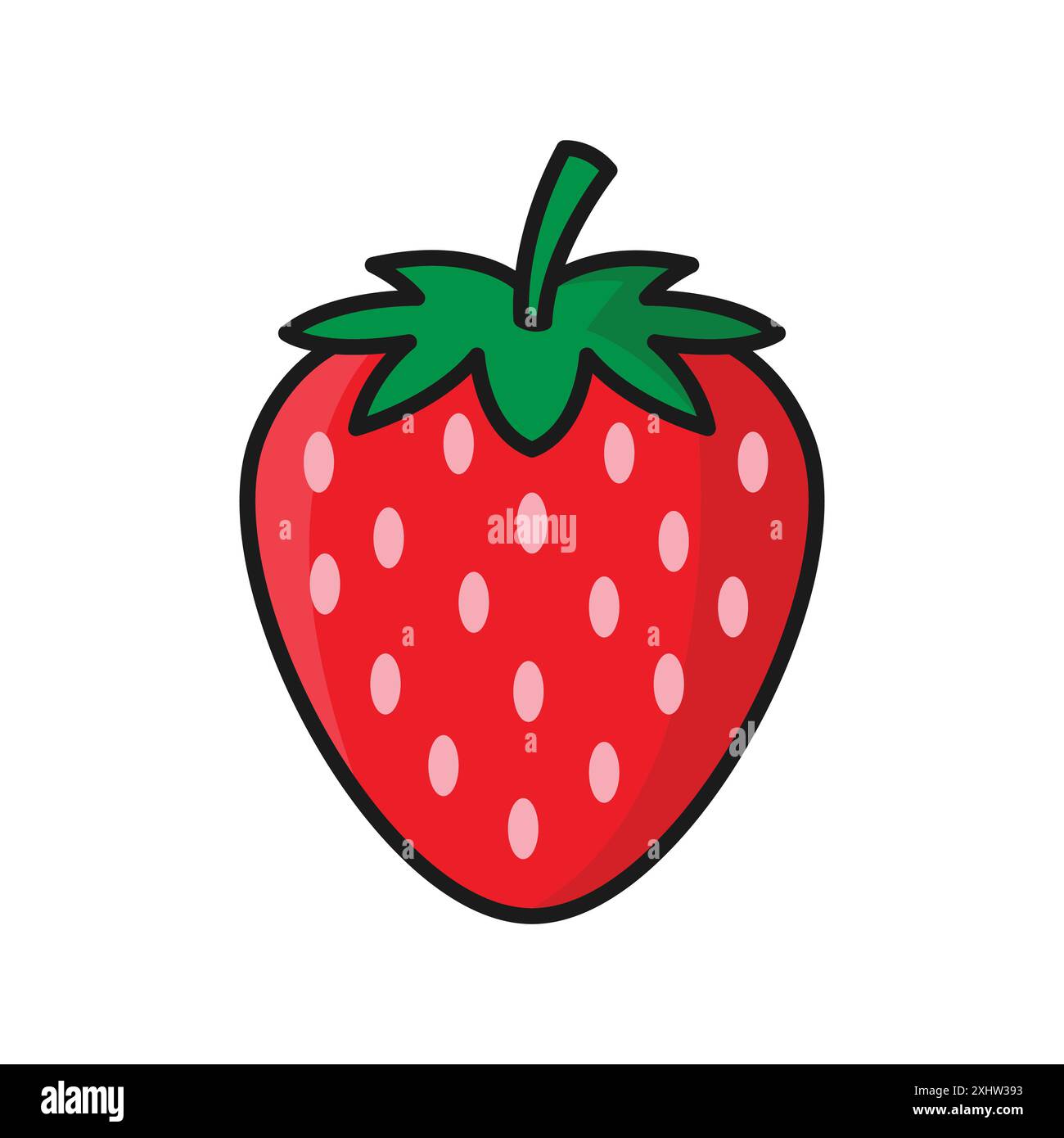 strawberry icon vector design template in white background Stock Vector ...